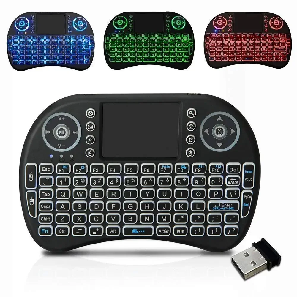 Laptop Accessories Combo - Raffreddare retroilluminato I8 Mini Air Mouse