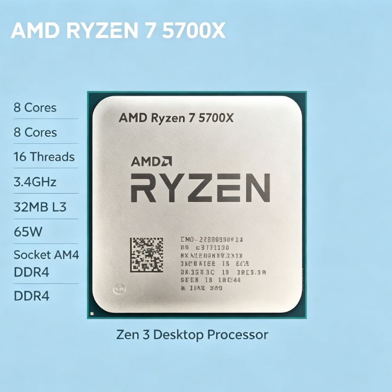 Amd Cpu Ryzen 7 - CPU AMD Ryzen 7 5700X 65W