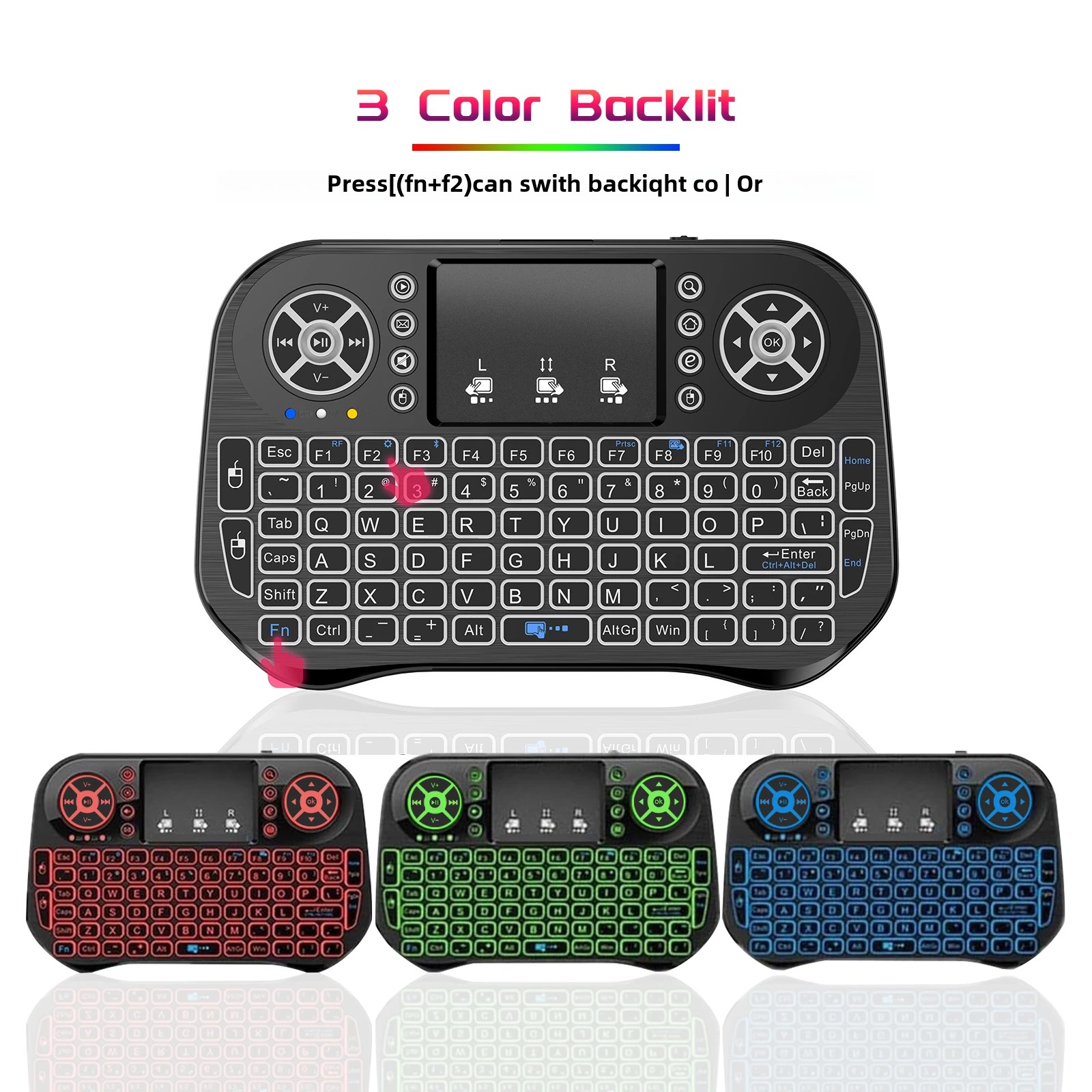 Laptop Accessories Combo - Mini tastiera wireless IPazzPort con touchpad