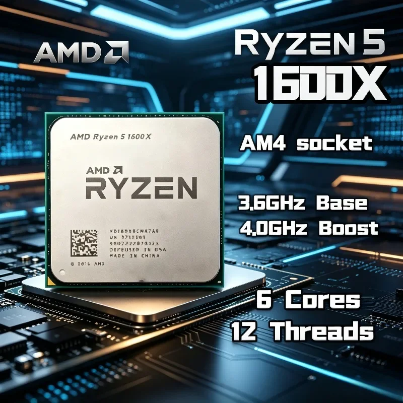 Amd Cpu Ryzen 5 - AMD Ryzen 5 1600X Originale e