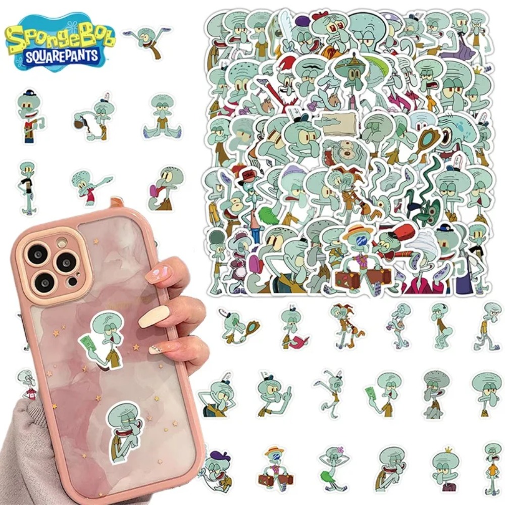Laptop Accessories Gadgets - 60 Pezzi Adesivi Decorativi SpongeBob e