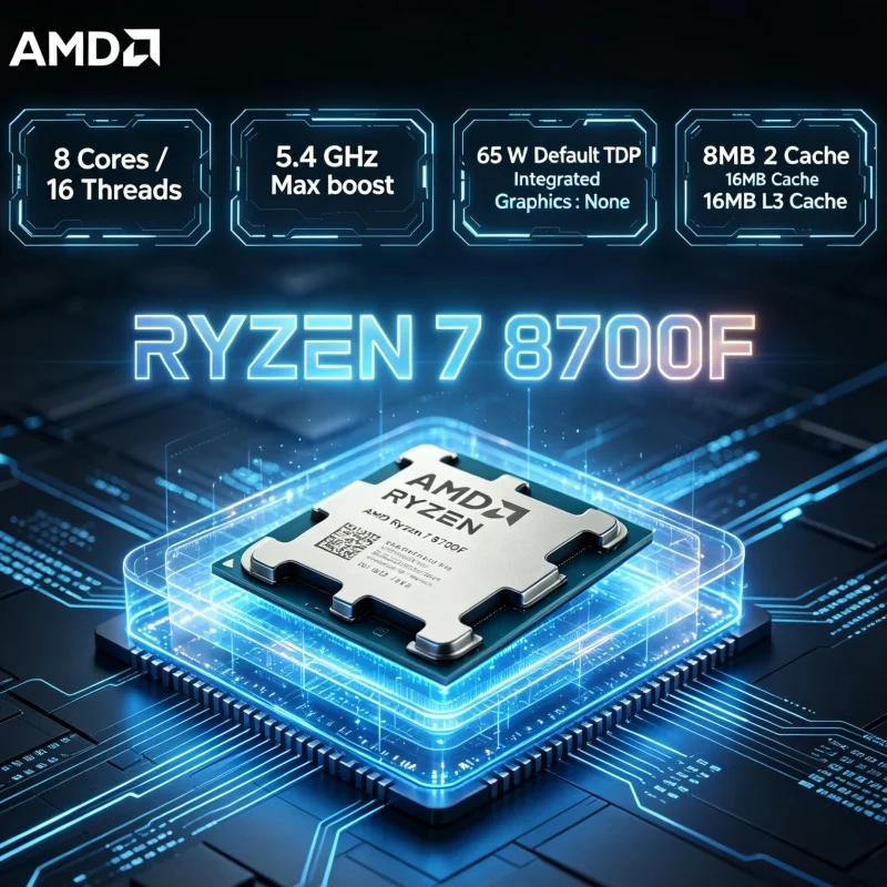 CPU AMD Ryzen 7 8700F 8 Core 1 - Amd Cpu Ryzen 7 recensione e prezzo