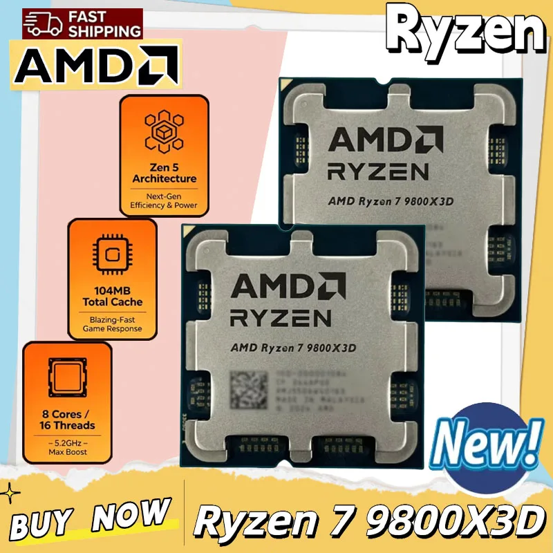 AMD Ryzen 7 9800X3D CPU da Gam - Amd Cpu Ryzen 7 recensione e prezzo