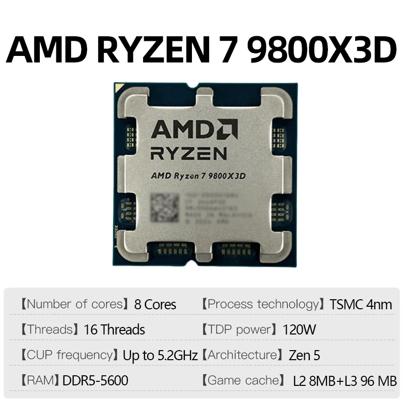 AMD Ryzen 7 9800X3D CPU da Gam - Amd Cpu Ryzen 7 recensione e prezzo