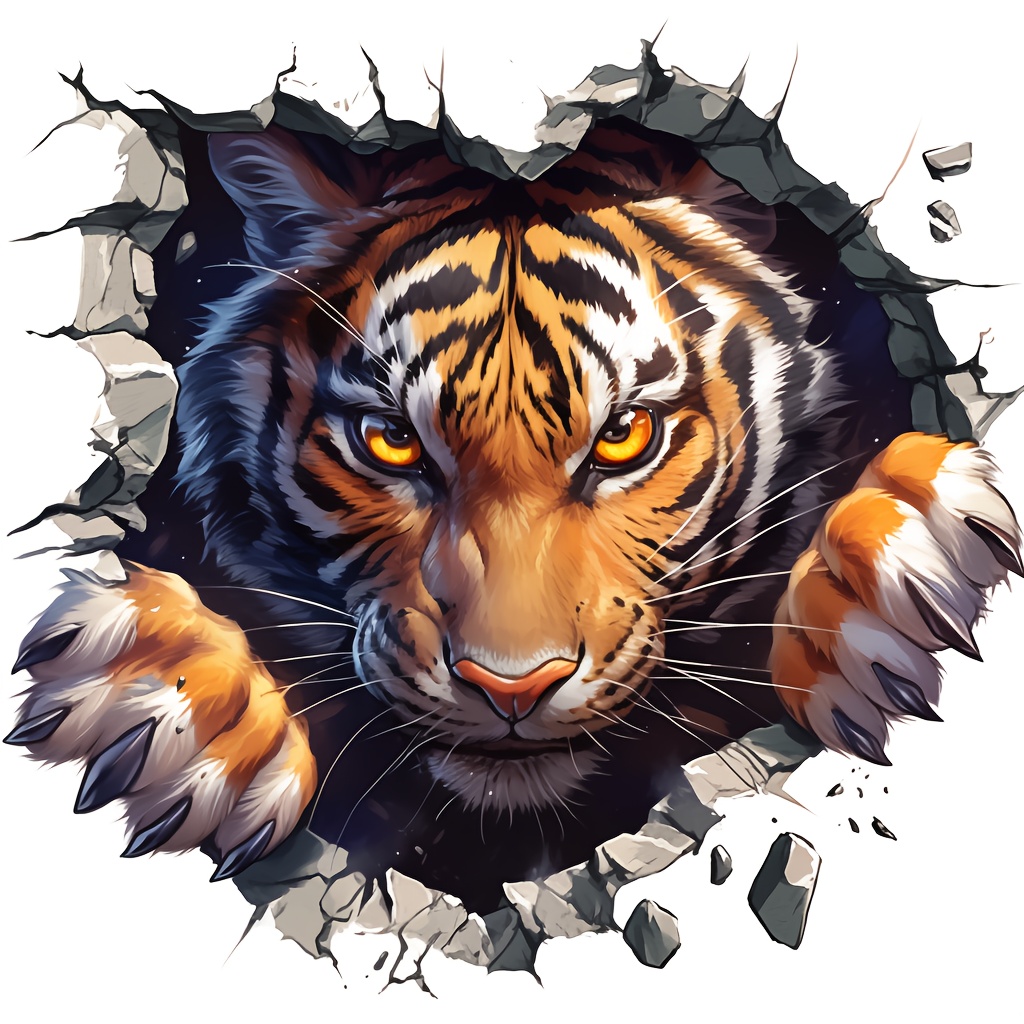1 adesivo in vinile con tigre, - Laptop Unique Accessories recensione e prezzo