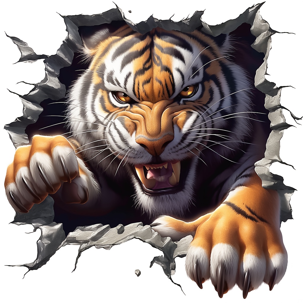 1 adesivo in vinile con tigre, - Laptop Unique Accessories recensione e prezzo