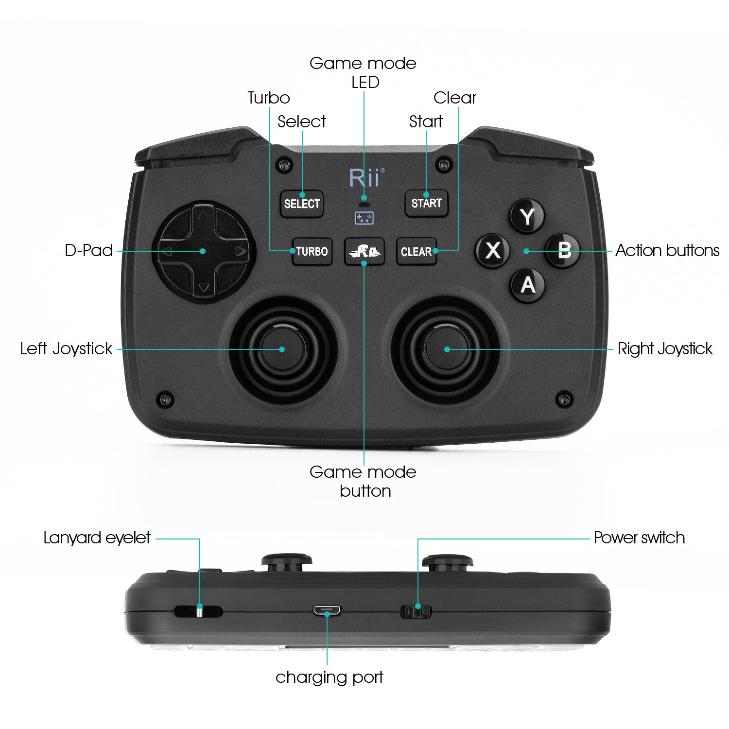 Rii RK707 Controller di Gioco  - Laptop Accessories Combo recensione e prezzo